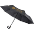 Montebello 21" kokoontaitettava, automaattisesti avautuva/sulkeutuva sateenvarjo koukkukahvalla, musta lisäkuva 1